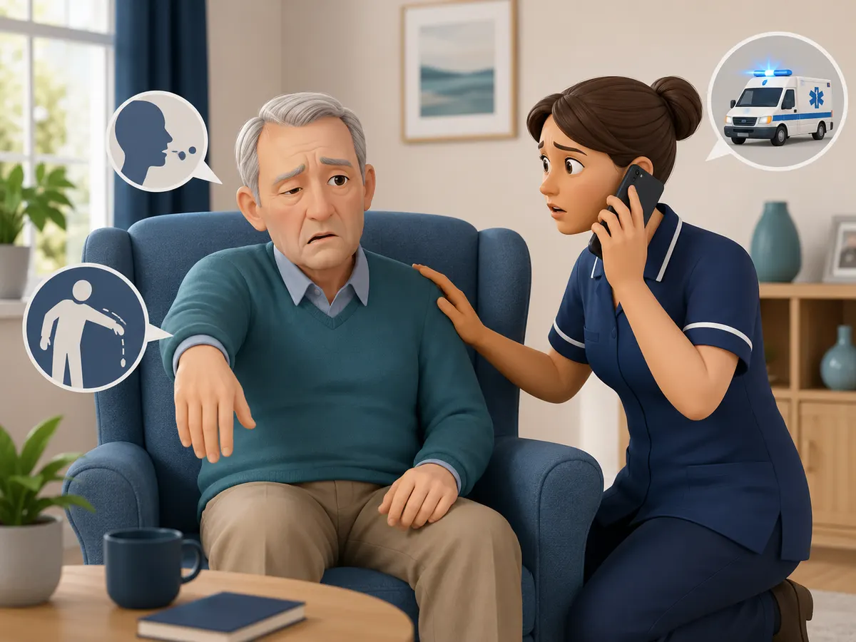 A person who can still cough, speak or breathe is encouraged to keep coughing — often the airway clearing itself — while the carer stays close, watching carefully rather than intervening.
